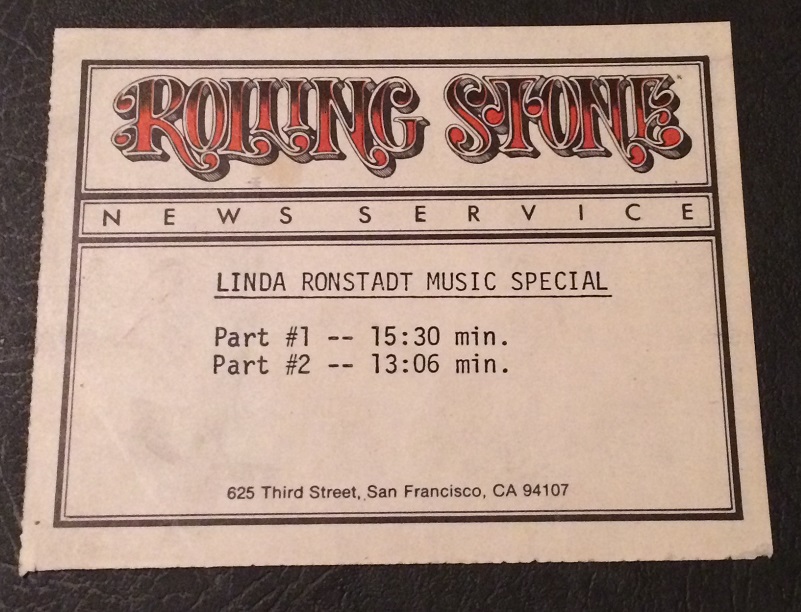Rolling Stone reel tape