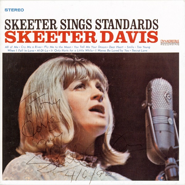 cover of Japanese CD reissue of 'Skeeter Sings Standards'- cover differs from original US LP issue- the CD features a photo of Skeeter performing in Japan 